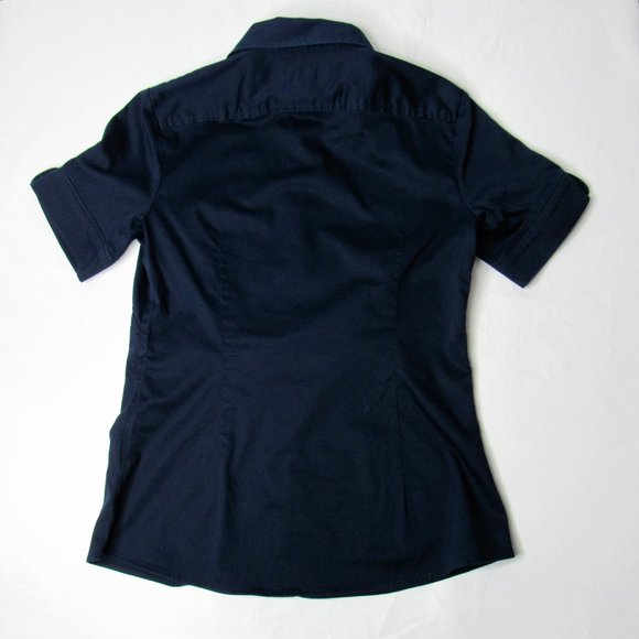 Banana Republic Navy Non-Iron Shirt - Picture 3 of 3
